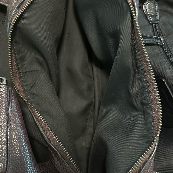 Coach bag SOLD OUT, oxblood color, pebbled leather. Gunmetal hardware. - Picture 2 of 8